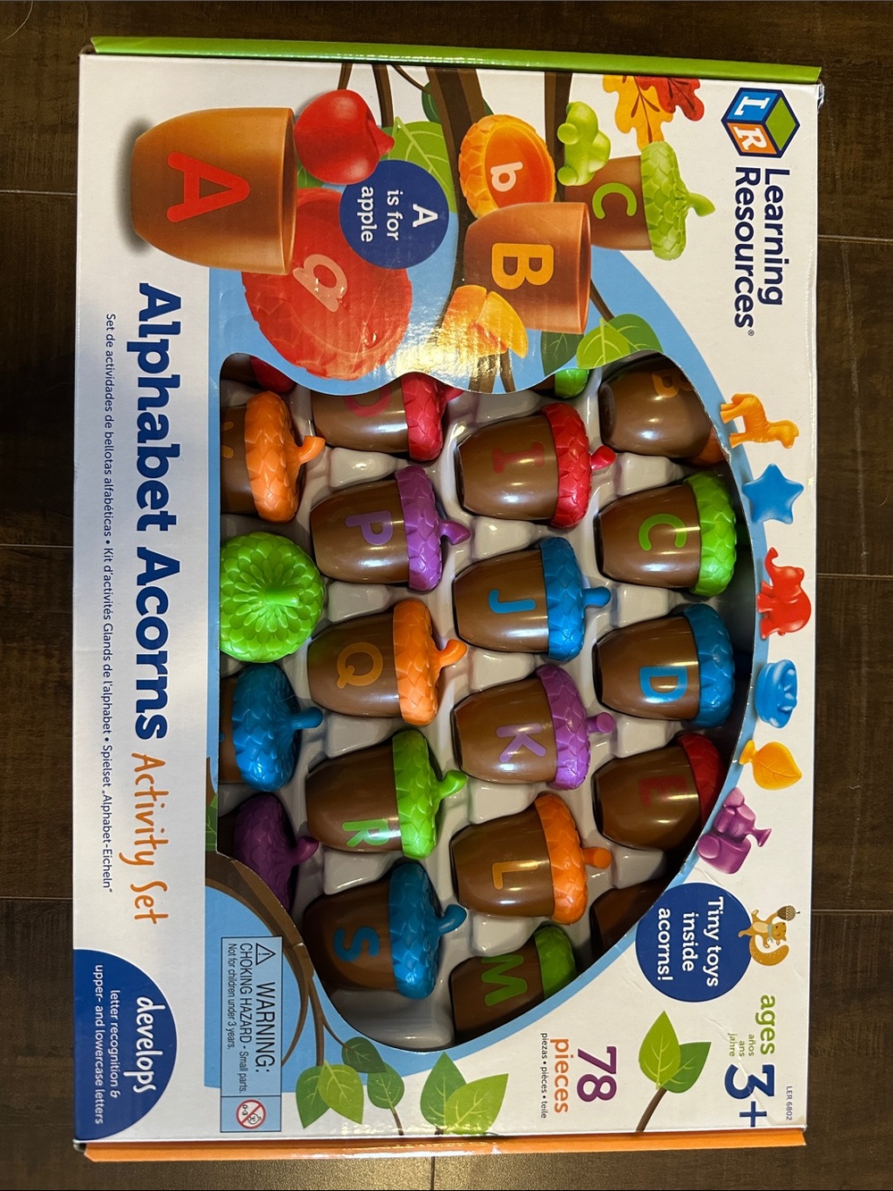 Learning Resources Alphabet Acorns Activity Set